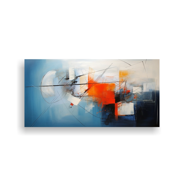 CUADRO DECORATIVO ABSTRACTO LIENZO MÁGICO 80X40CM - 1
