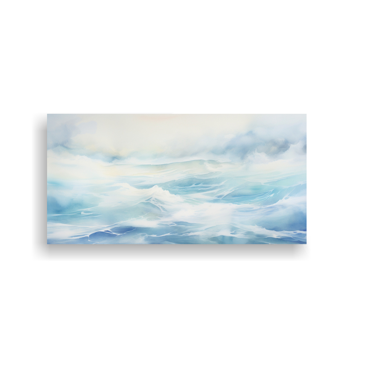 ARTE COLORES INSPIRACIÓN PINTURAS DECORATIVAS DE PAISAJES MARINOS EN TONOS SUAVES Y ABSTR 60X30CM - 1
