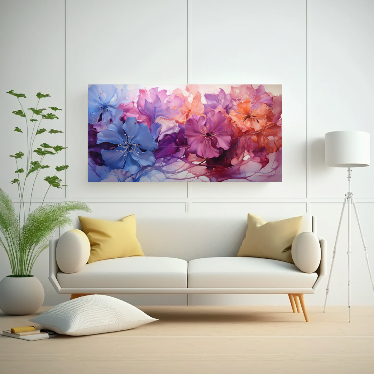 PINTURAS IMPRESIONISMO ARTE ABSTRACTO DECORACIÓN URBANA 140X70CM - 2