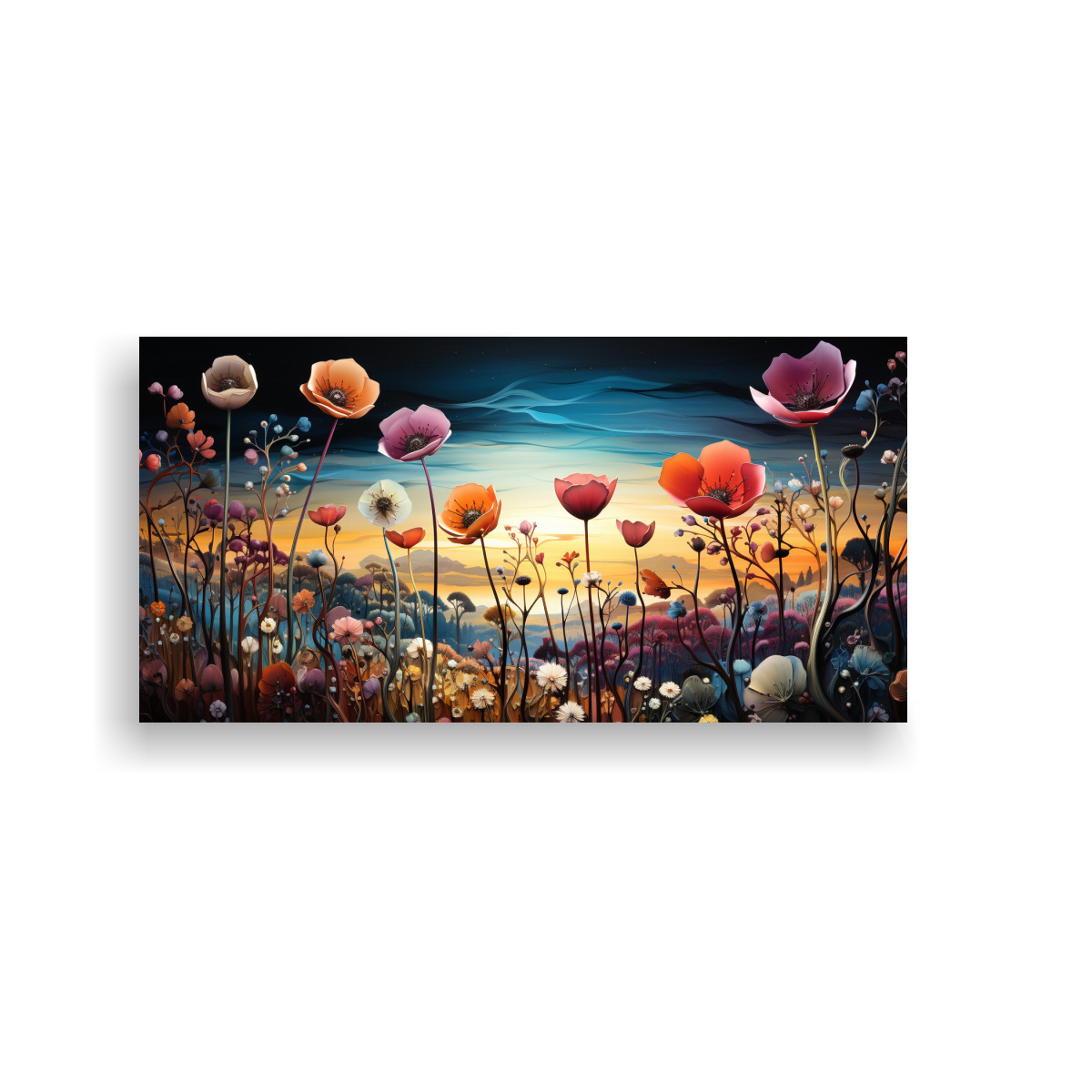 PINTURAS DECORATIVAS DE COMPOSICIÓN ELEGANTE ESTILO PAUL KLEE SURREALISMO MUNDO ROMÁNTIC 80X40CM - 1