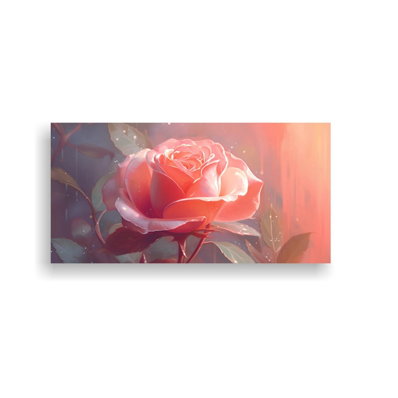 CUADRO ANIMADO LUMINOSO CON IMAGEN DELICADA  ARTE DE DECORACIÓN 80X40CM - 1