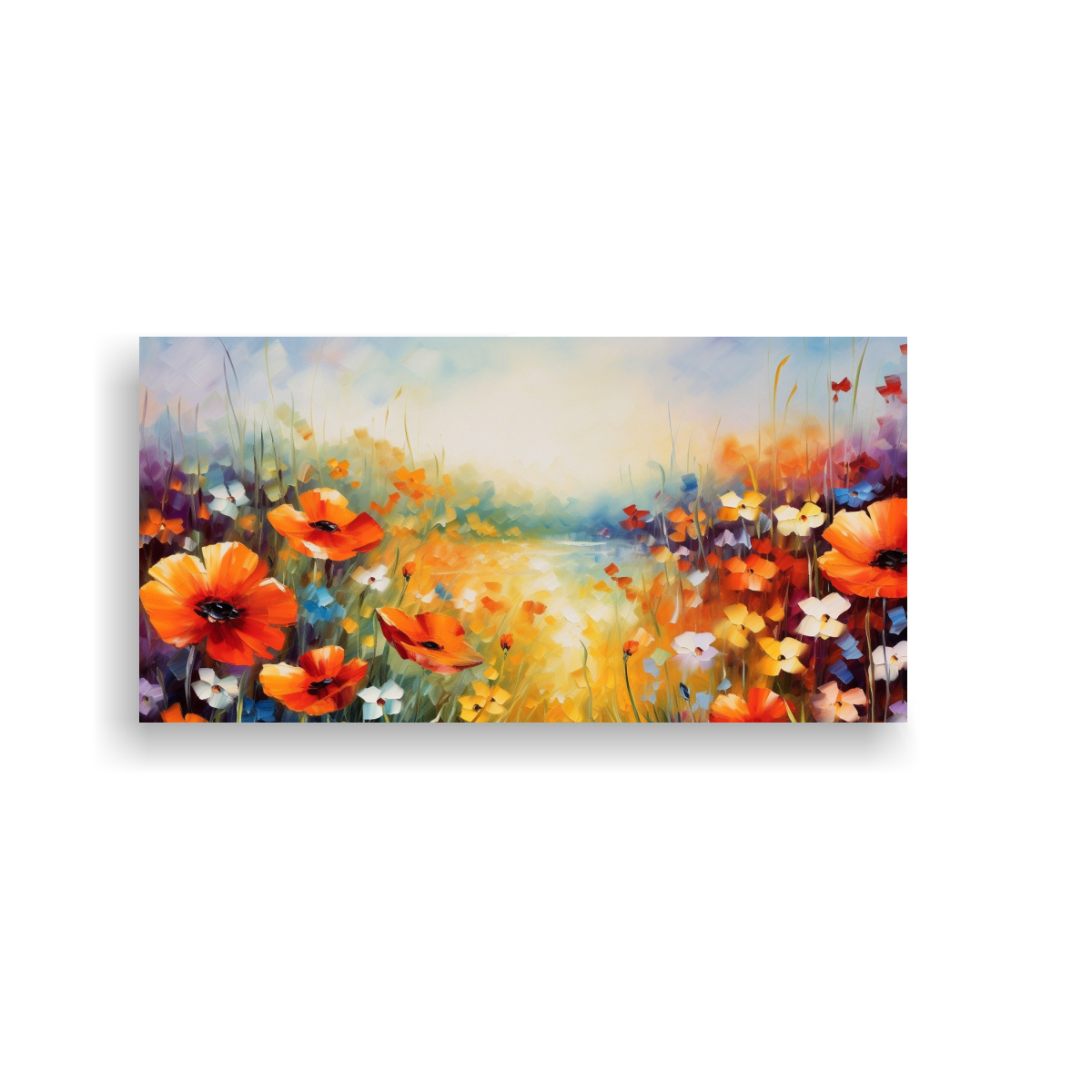 CAMPO CAUTIVADOR DE PINTURAS DECORATIVAS EN ESTILO DE LEONID AFREMOV EN ALTA RESOLUCIÓN 60X30CM - 1