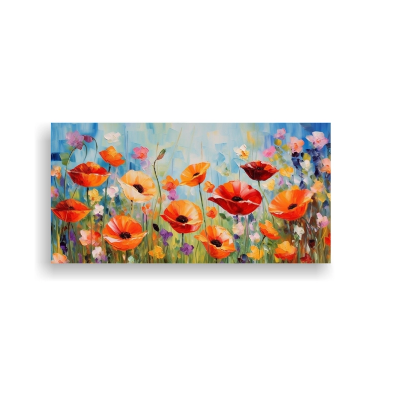 LIENZO TONOS OBRA MAESTRA DE ESTILO IMPASTO INSPIRADO EN LEONID AFREMOV, UNA FASCINANTE PI 60X30CM - 1