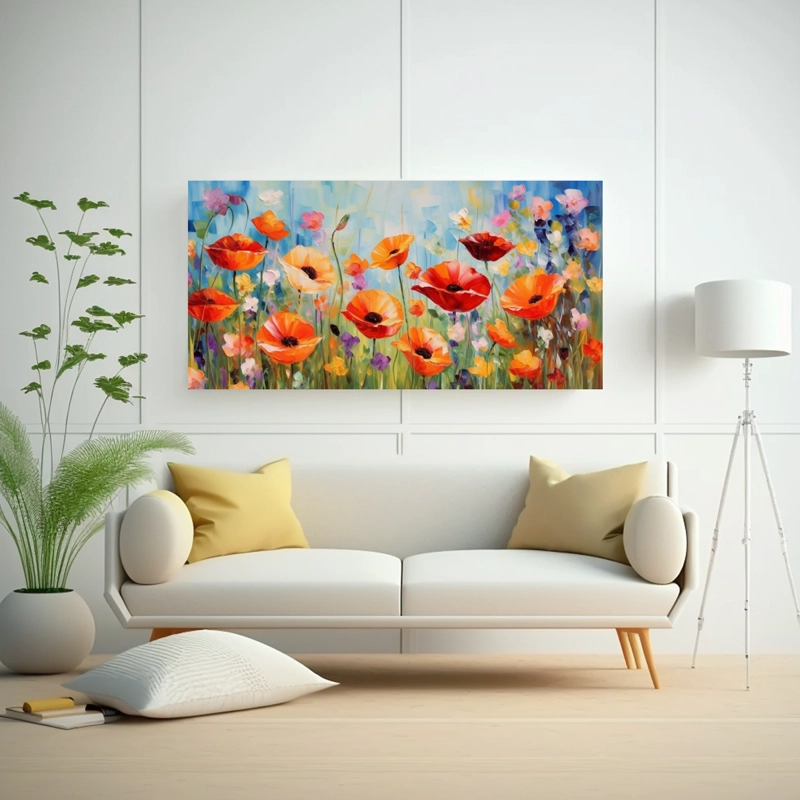 LIENZO TONOS OBRA MAESTRA DE ESTILO IMPASTO INSPIRADO EN LEONID AFREMOV, UNA FASCINANTE PI 60X30CM - 2
