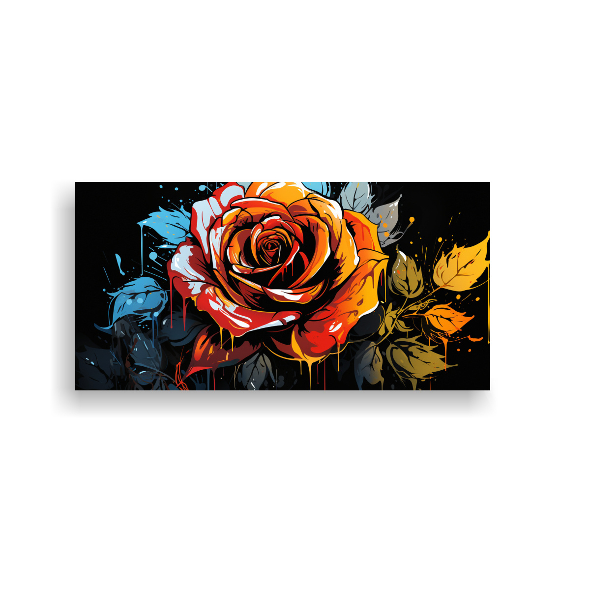Graffiti Color Rosa PINTURA EN LIENZO SUBLIMADA LIVING DESIGN CON ROSA ESTILO GRAFFITI 160X80CM