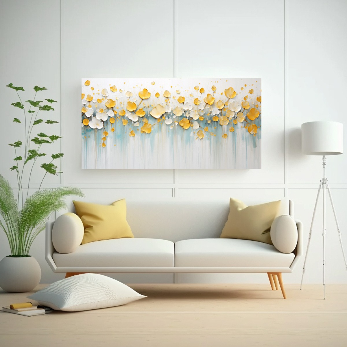 CUADRO EQUILIBRIO ACRÍLICO EN BASTIDOR CON 120X60 CM - 2
