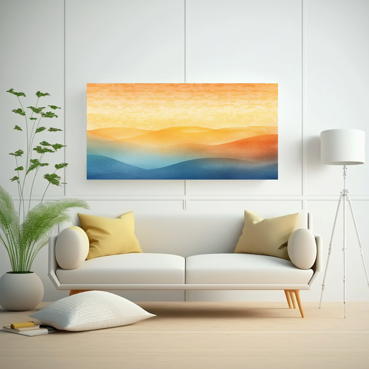 PINTURAS DECORATIVAS CON COMPOSICIÓN EQUILIBRADA 60X30 CM - 2