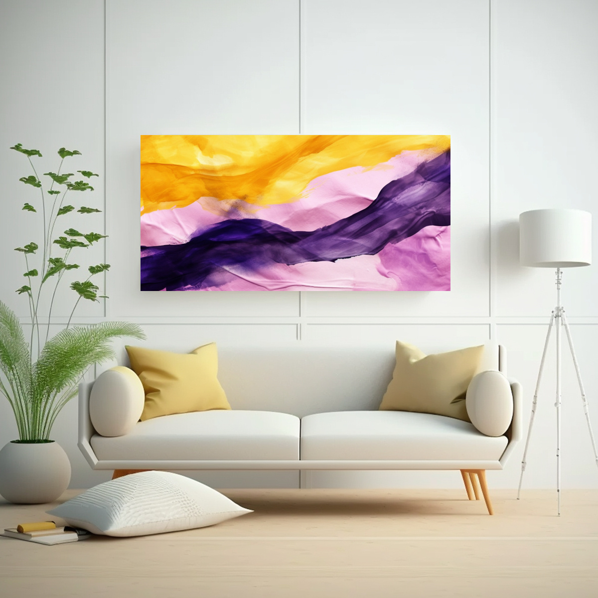 LIENZO DE TELA CON BANDERA NO BINARIA ESTILO 40X20 CM - 2