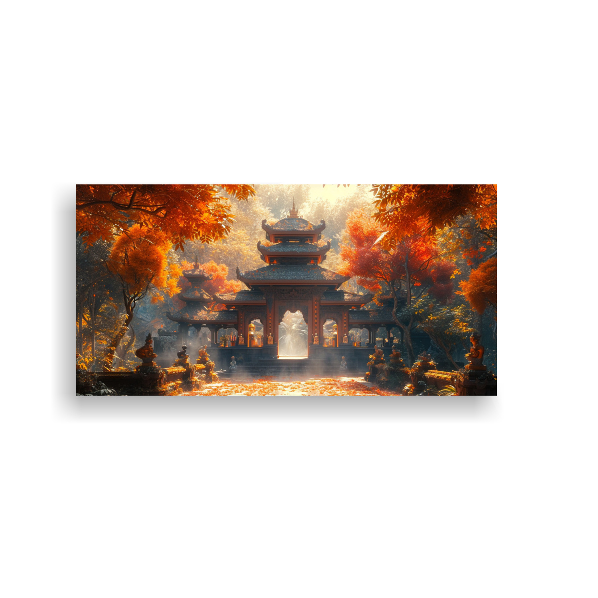 CUADRO GALERÍA IMPRESIONANTE PAISAJE BALI 140X70 CM - 1