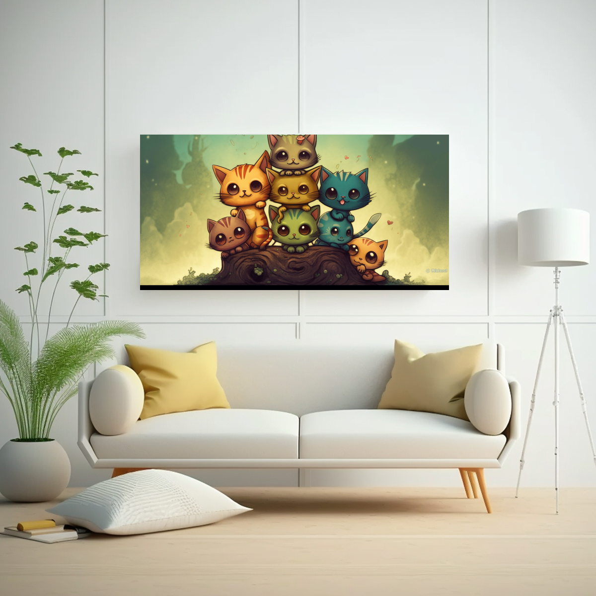 PINTURAS DE DECORACIÓN CON GAMA DE COLORES Y 140X70 CM - 2
