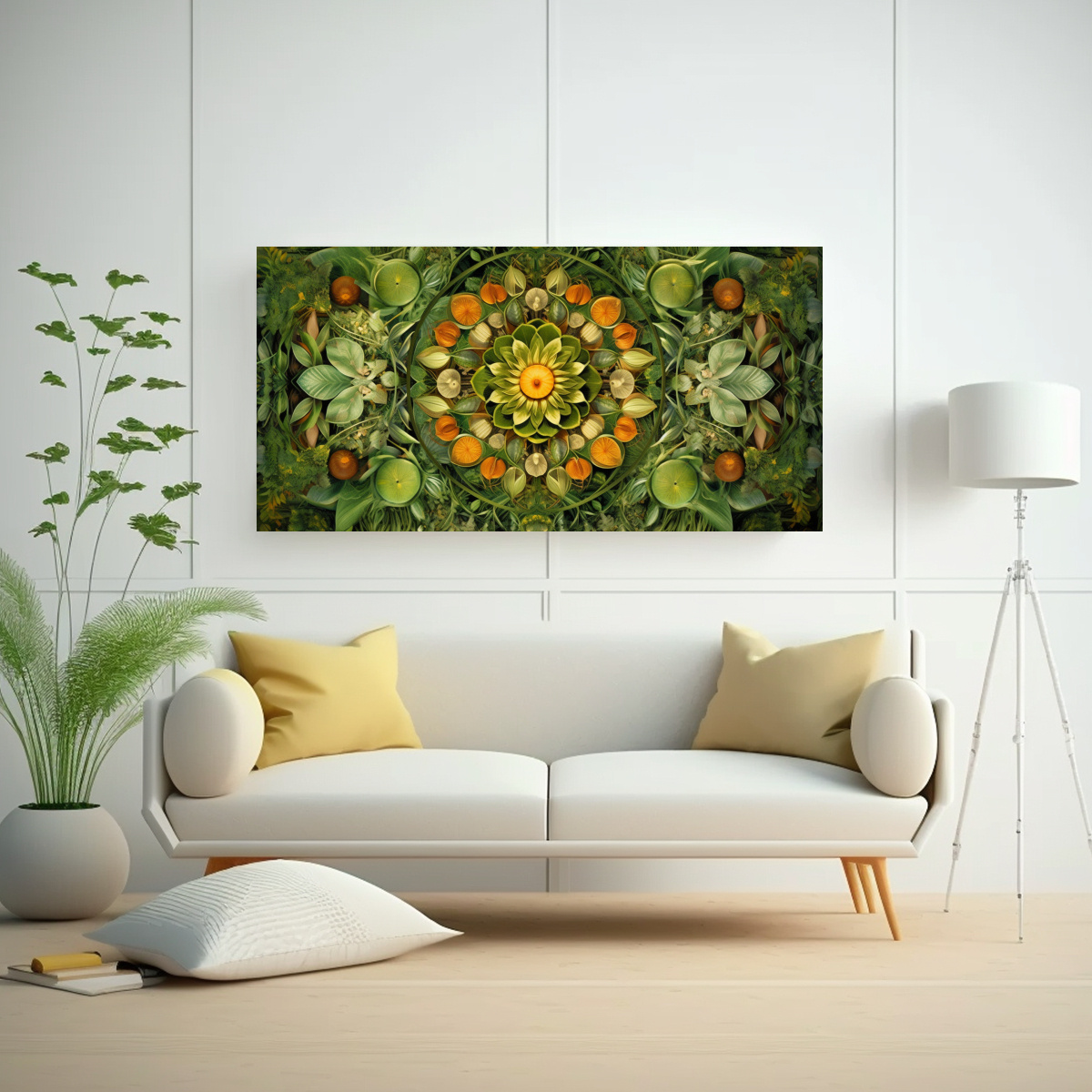 PATRÓN MANDALA MINIMALISTA DIGITAL DE LIENZO 140X70 CM - 2