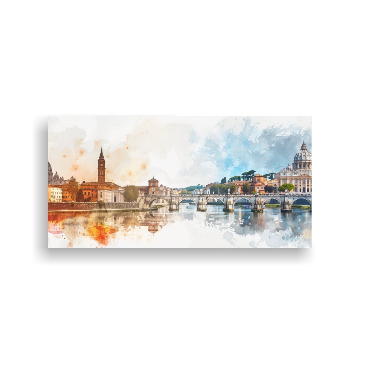 CUADRO DIBUJO INSPIRACIÓN: 2 CIUDADES MEZCLADAS 100X50 CM - 1