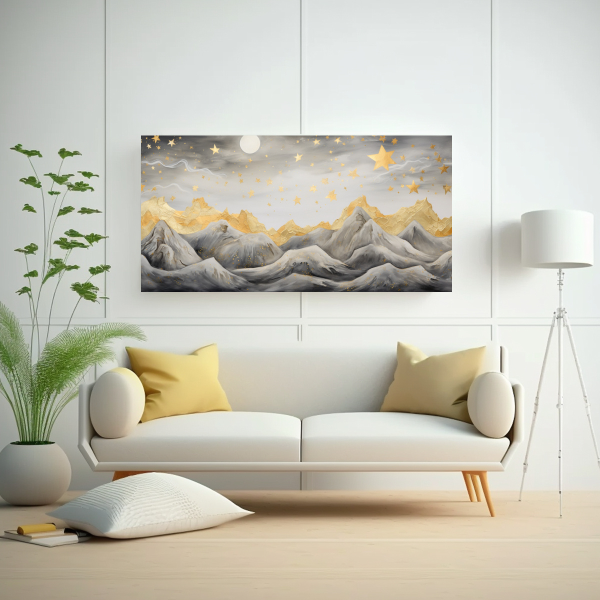 PAISAJE DE MONTAÑA CON ESTILO ELEGANTE PARA 120X60 CM - 2