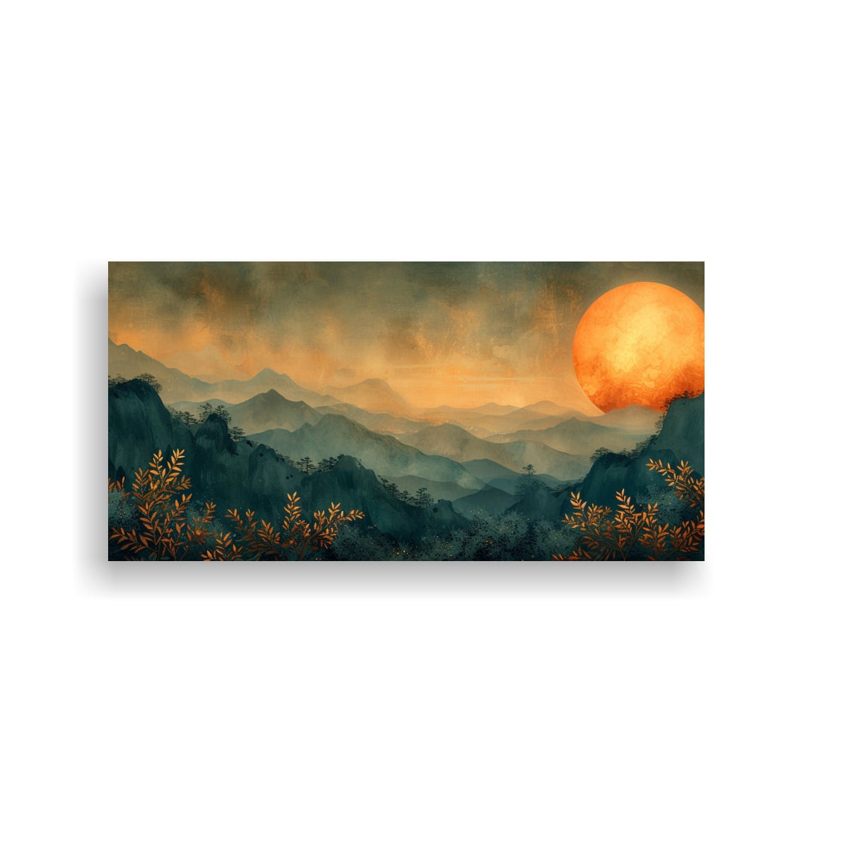 CUADRO DECORATIVO CON TEMÁTICA HELIOCÉNTRICA Y 60X30 CM - 1