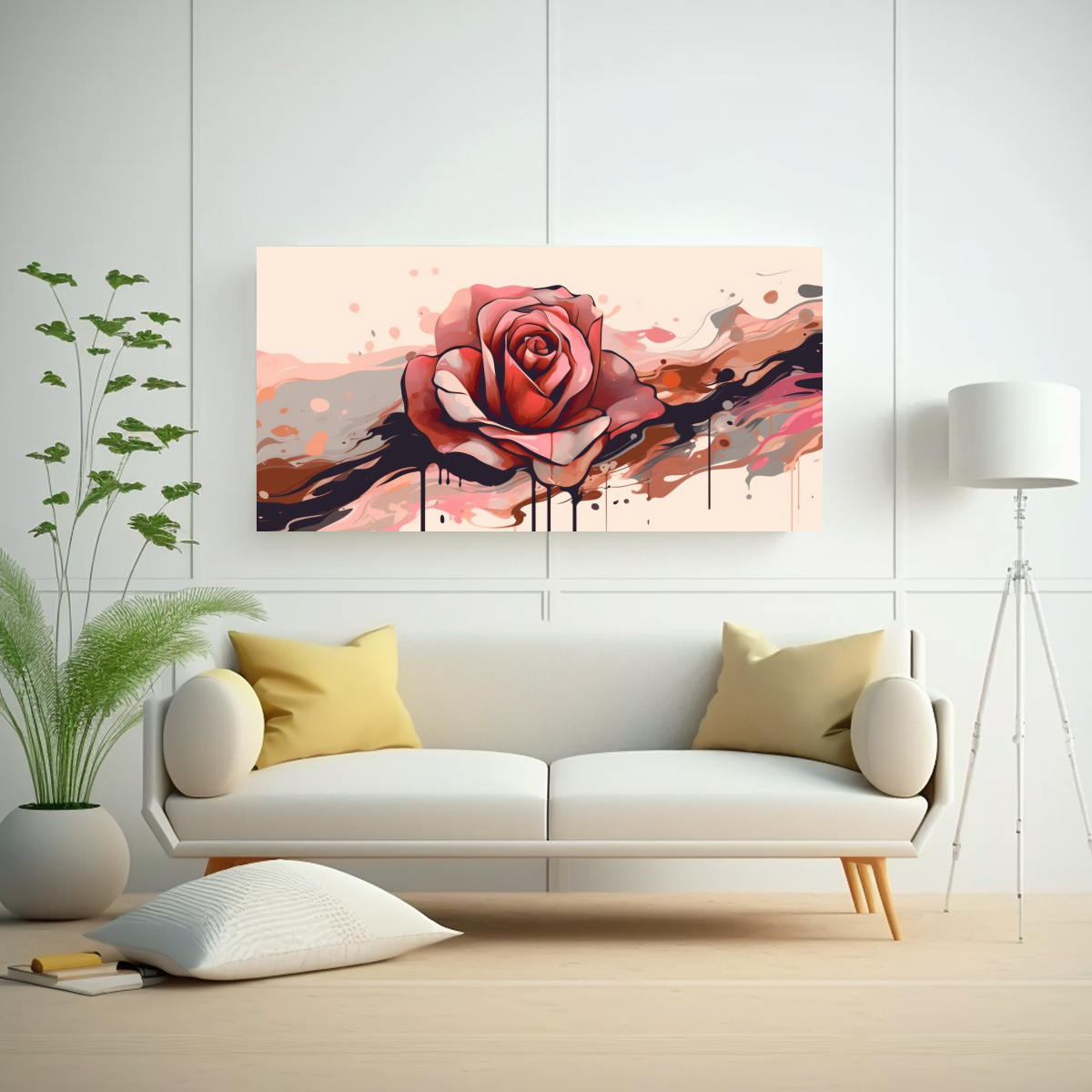 PINTURAS DECORATIVAS DE ARTE TONOS INNOVADOR EN 40X20 CM - 2