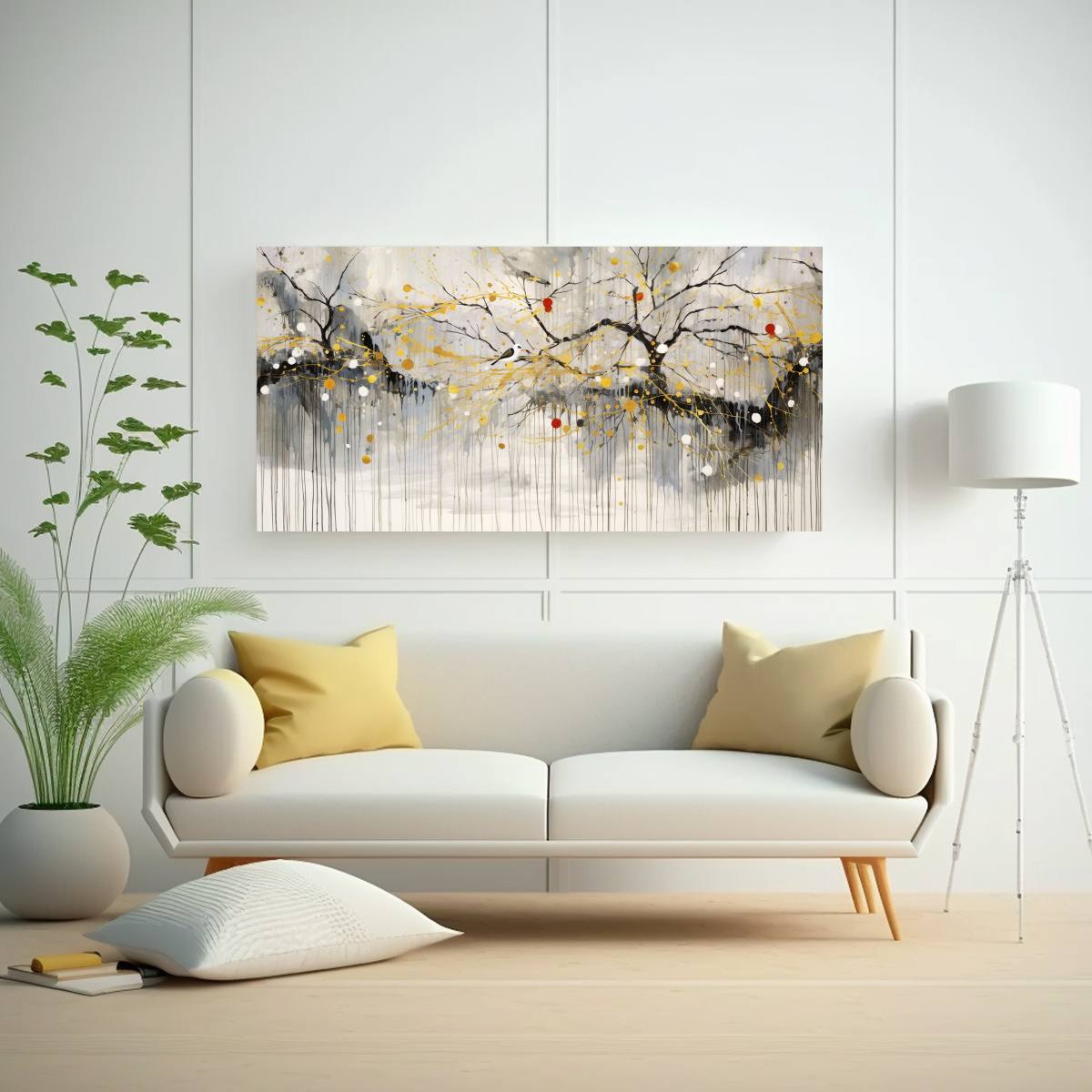 PINTURA WU GUANZHONG: ARTE CHINO TRADICIONAL EN 100X50 CM - 2