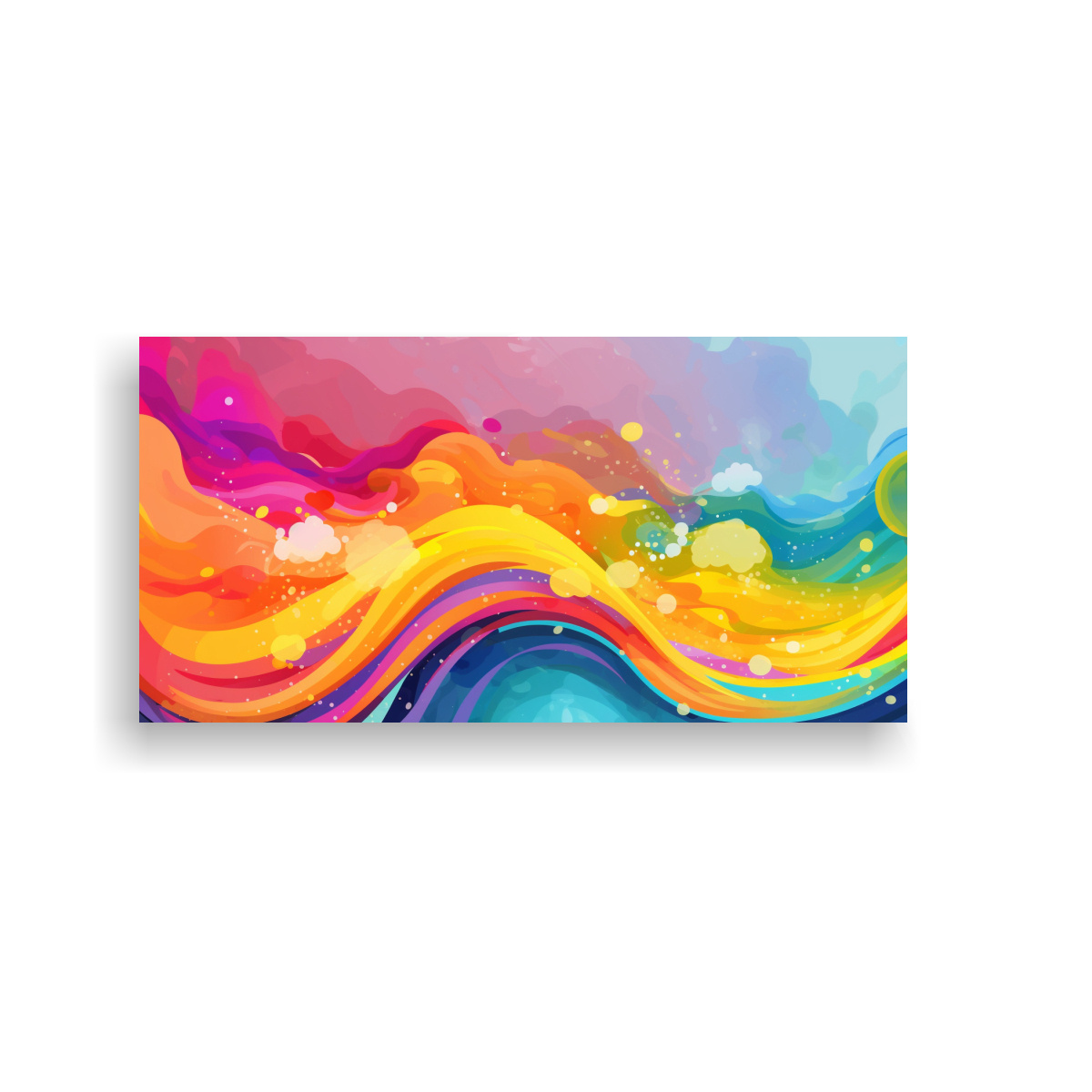 CUADRO HORIZONTAL VIBRANTE PARA DECORACIÓN PRIDE 80X40 CM - 1