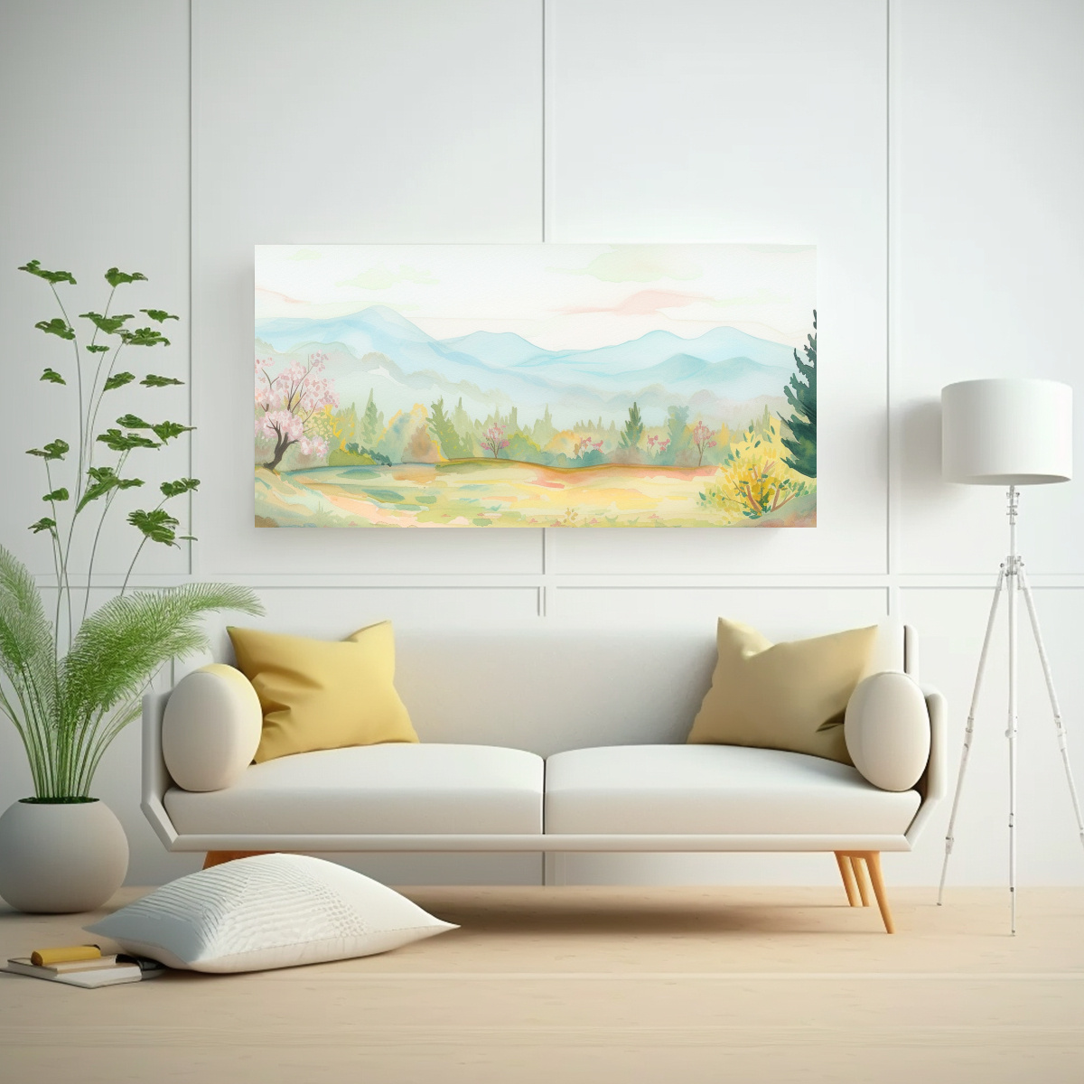 CUADRO CONCEPTUAL EQUILIBRIO PAISAJE BOSQUE 120X60 CM - 2