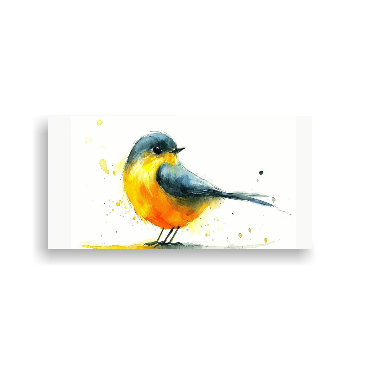 CUADRO MINIMALISTA DE AVE ALEGRE EN ESTILO 160X80 CM - 1