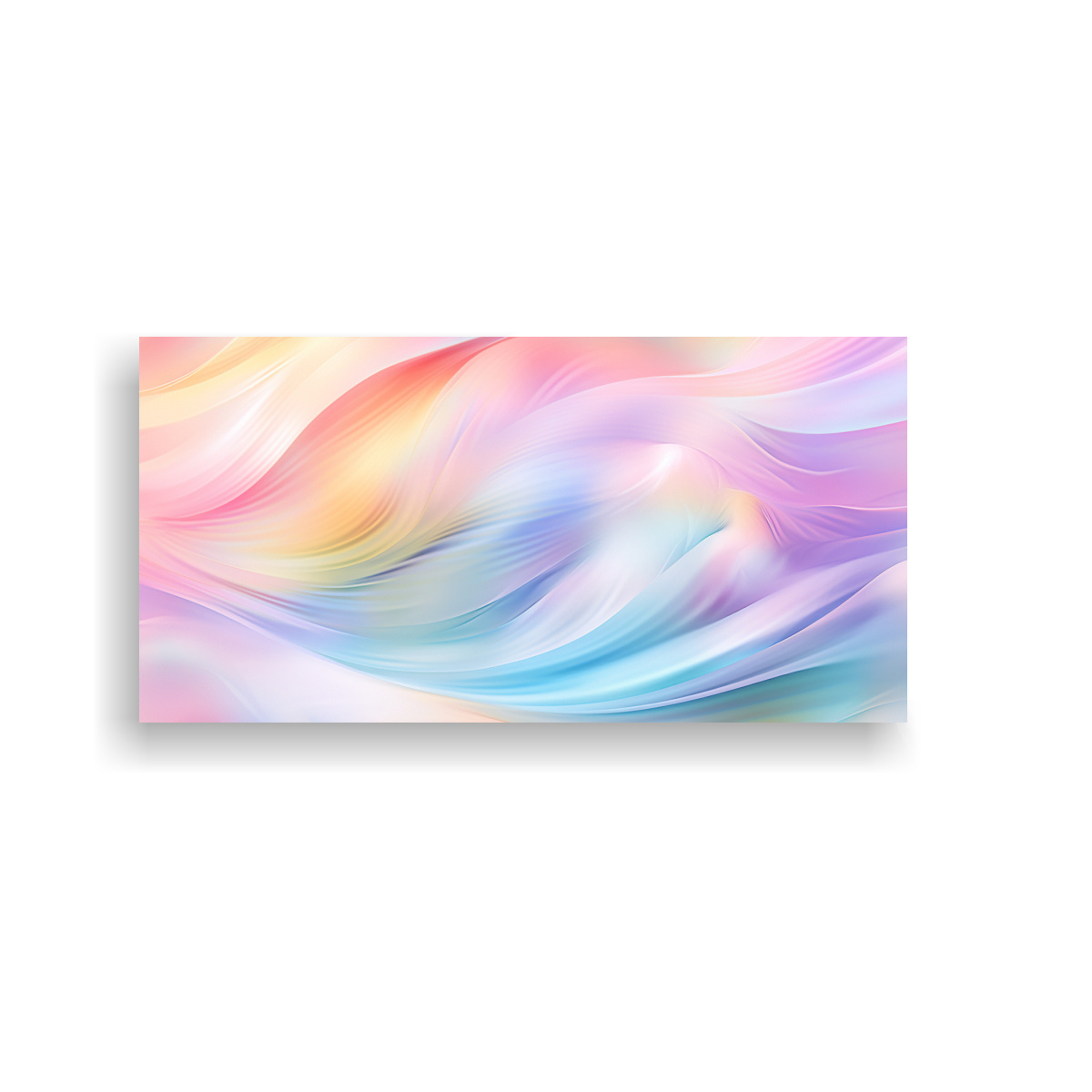 VENTA CUADRO SIMETRÍA PASTEL HOLOGRÁFICO FONDO 80X40 CM - 1