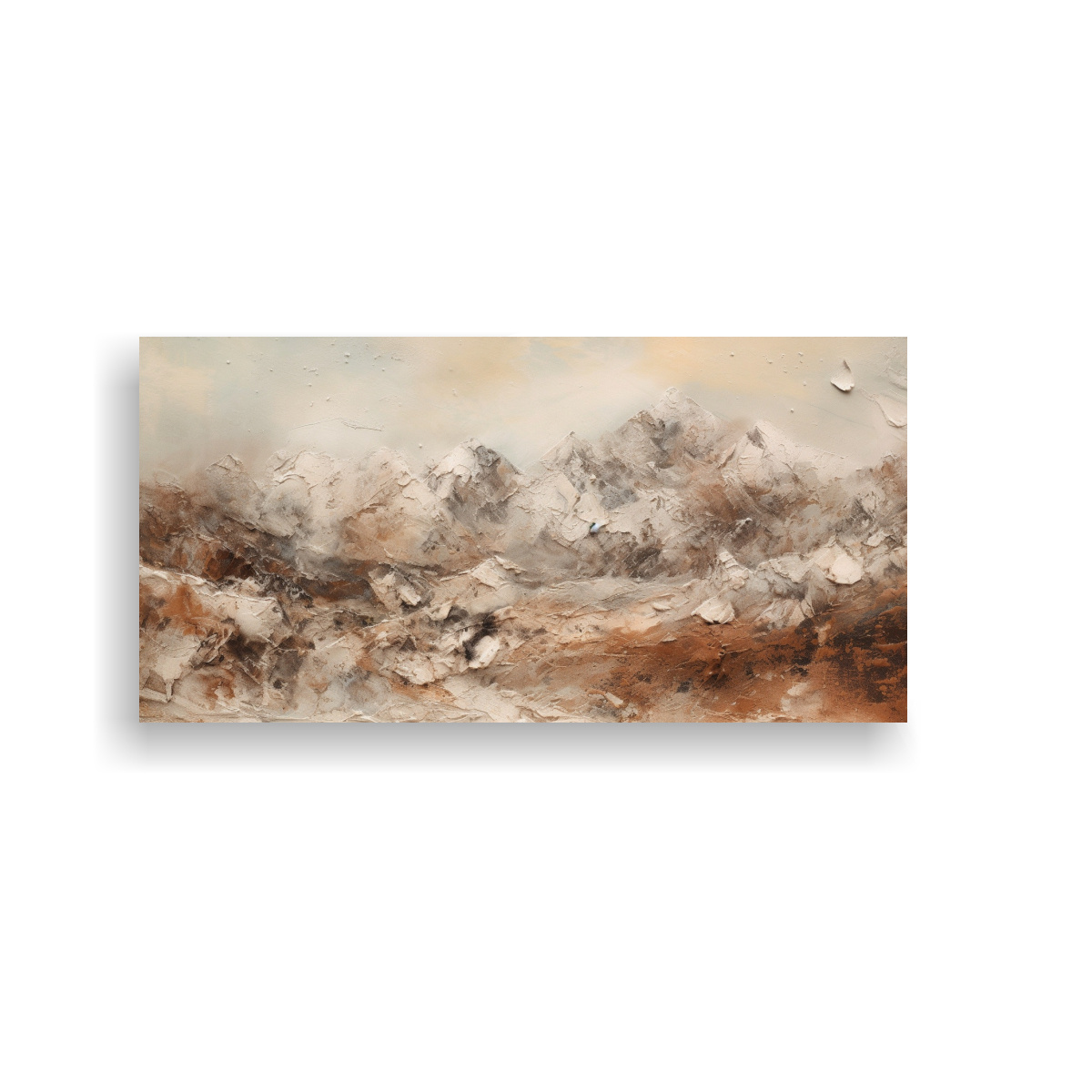 CUADRO DECORATIVO ABSTRACTO DE MONTAÑAS EN 100X50 CM - 1