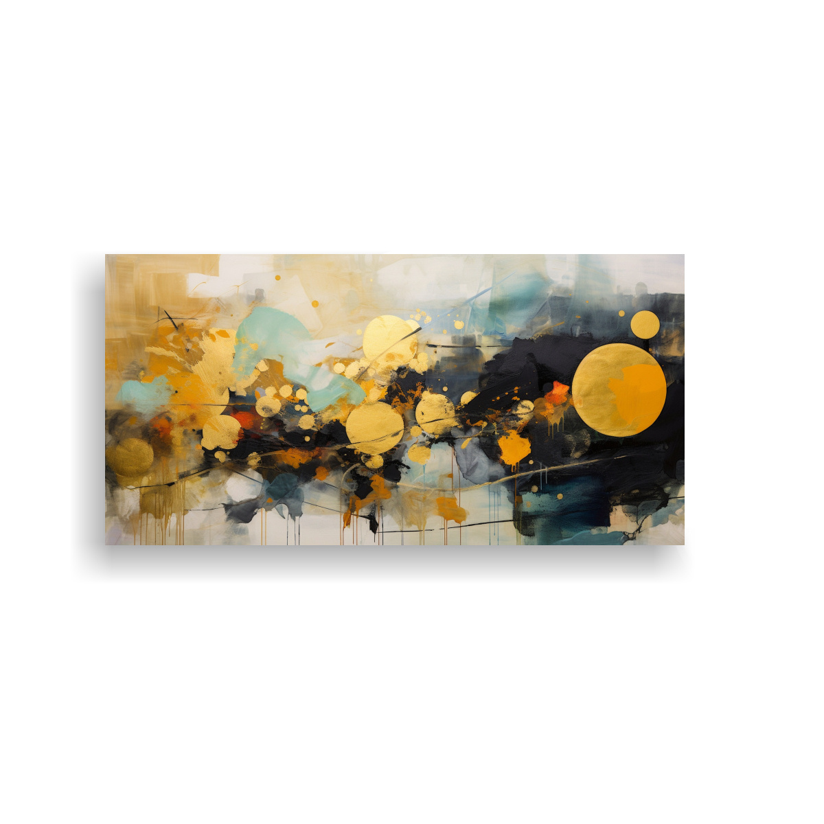 PINTURAS ABSTRACTAS CONTEMPORÁNEAS INSPIRADAS EN 120X60 CM - 1