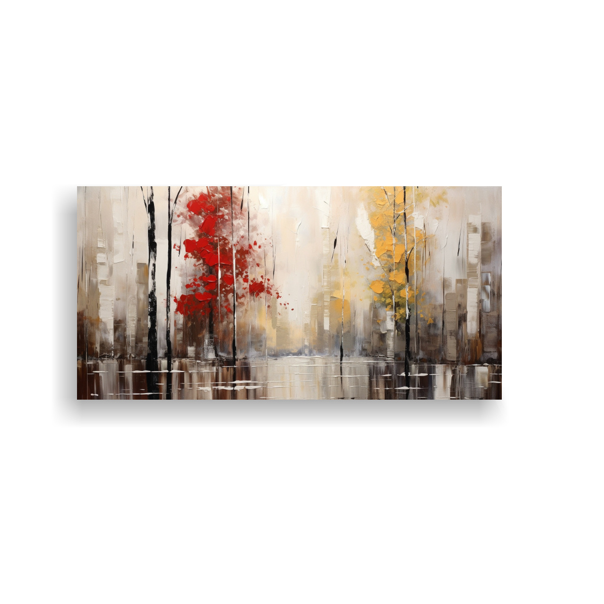 PINTURA ABSTRACTA DE MÚLTIPLES COLORES PARA 40X20 CM
