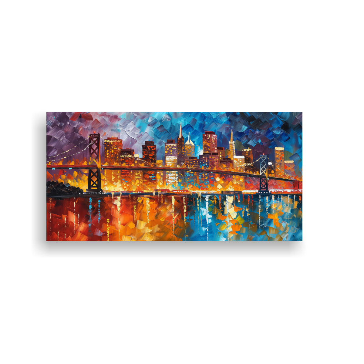 PINTURA IMPRESA BELLEZA NATURAL SAN FRANCISCO Y 80X40 CM - 1