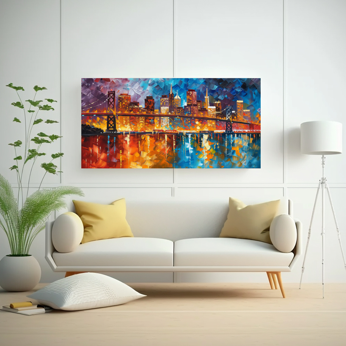 PINTURA IMPRESA BELLEZA NATURAL SAN FRANCISCO Y 80X40 CM - 2
