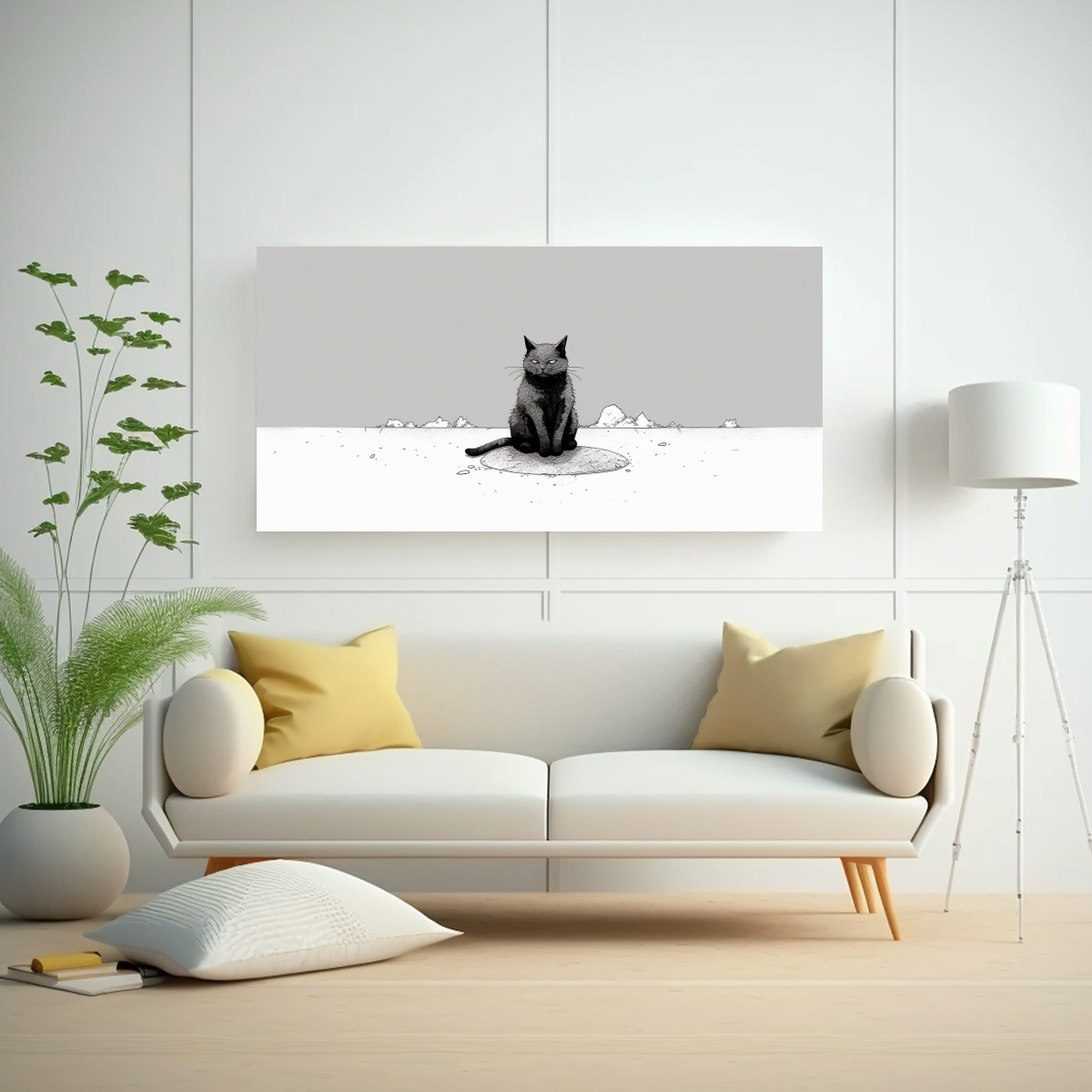 CUADRO INSPIRACIÓN MINIMALISTA DE MANGA DE LOS 140X70 CM - 2