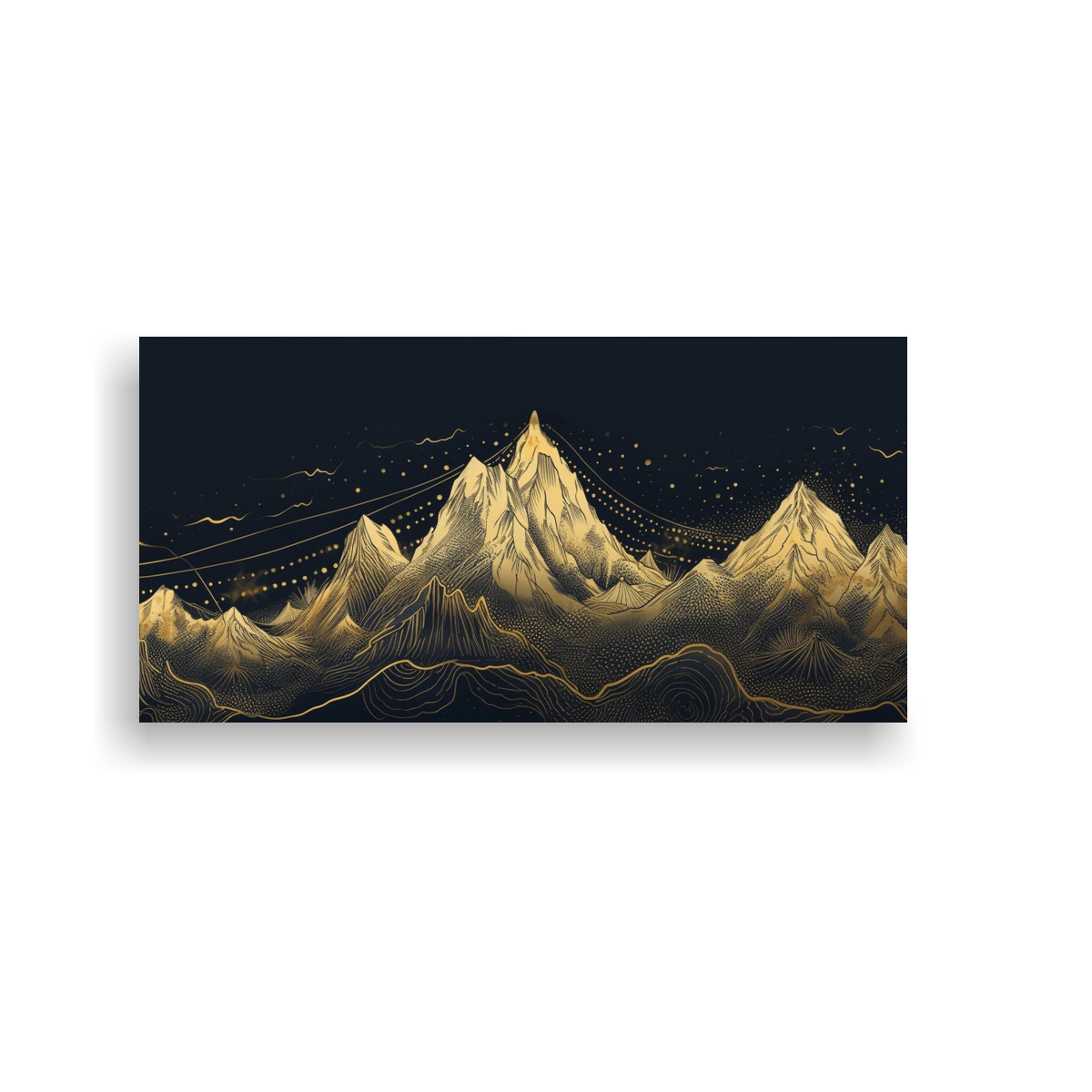 PINTURAS DECORATIVAS CON ESTÉTICA ORIENTAL DE 100X50 CM - 1