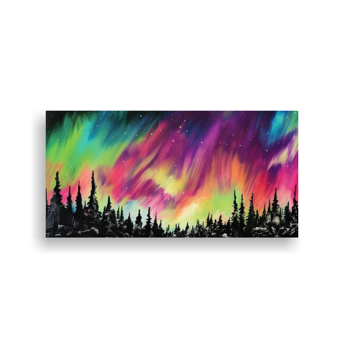 PINTURAS DE PARED ESTILO ANDY WARHOL AURORA BOREAL 100X50 CM - 1