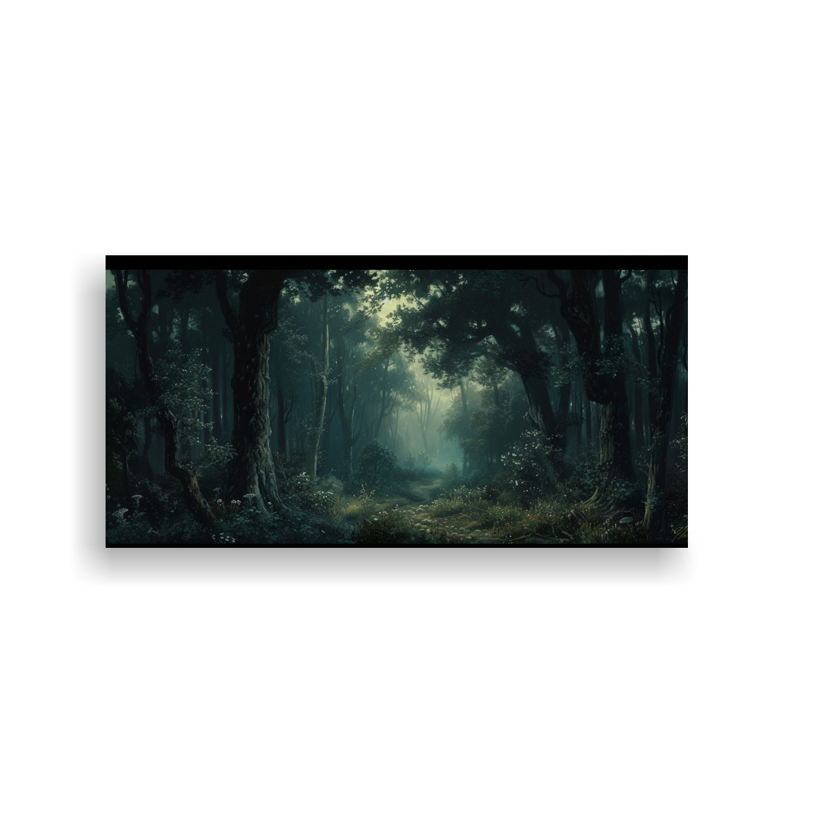 PINTURAS ABSTRACTAS OSCURO CON TEMÁTICA DE 140X70 CM - 1