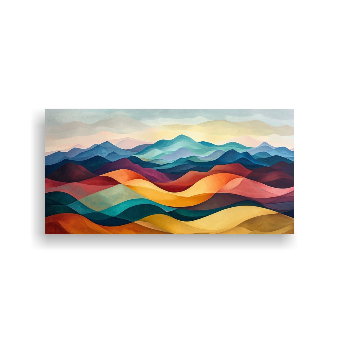 PAISAJE MONTAÑOSO ABSTRACTO PARA DECORACIÓN 120X60 CM - 1