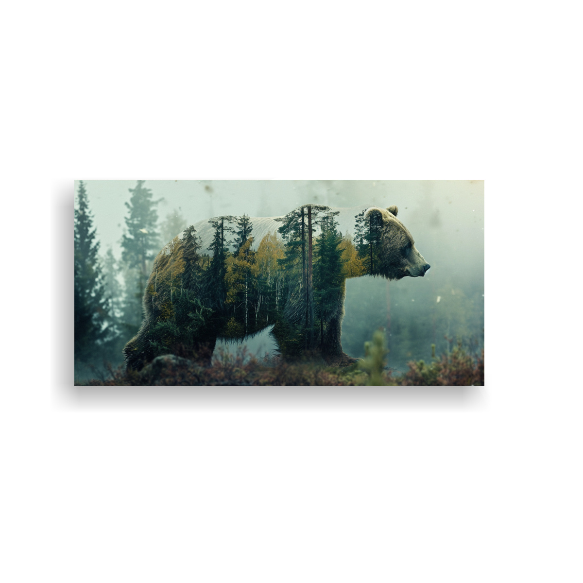 PINTURAS DECORATIVAS ARTE FORMA JUVENILES OSO 80X40 CM - 1