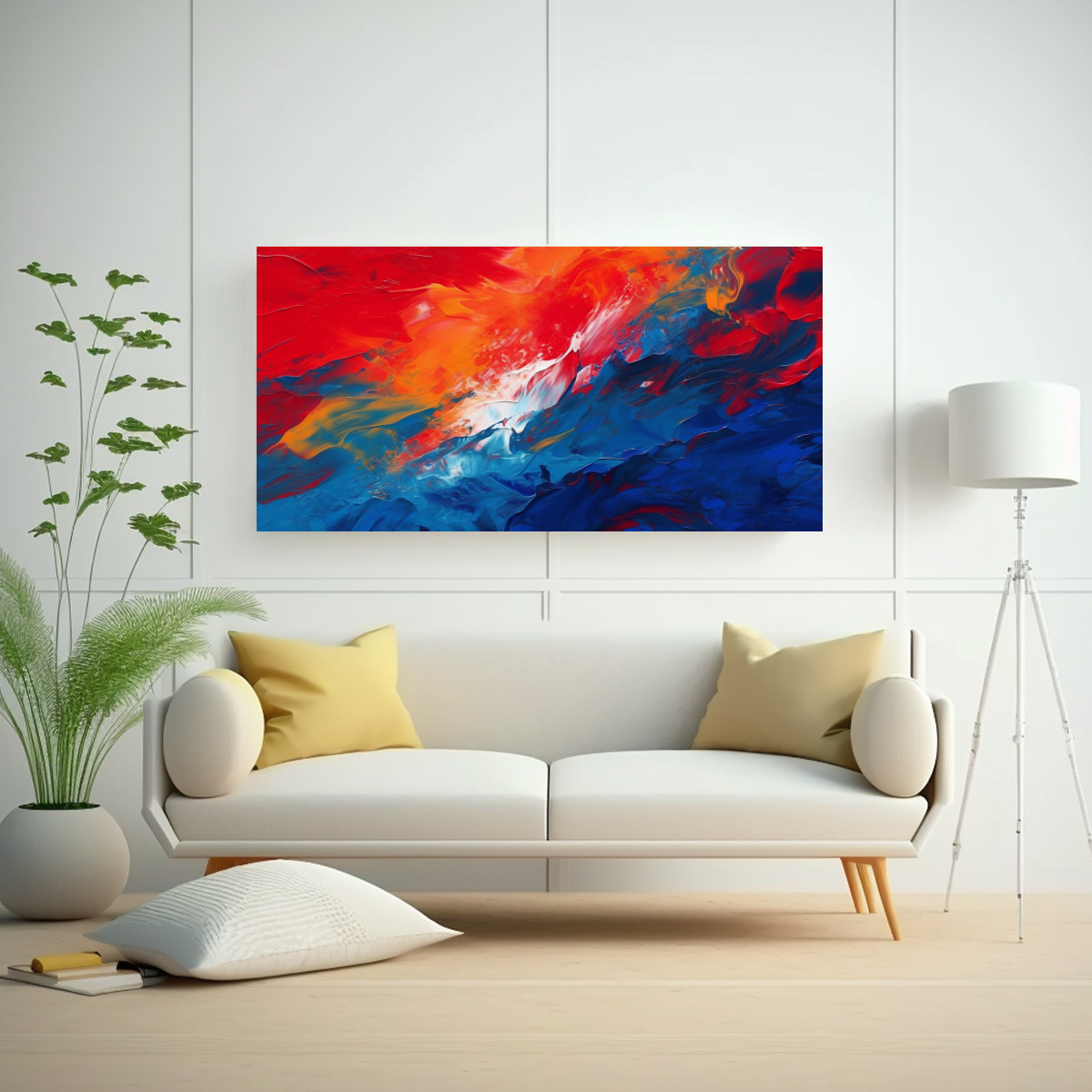 PINTURA DIGITAL ABSTRACTA: ESENCIA DE DECORACIÓN 40X20 CM - 2