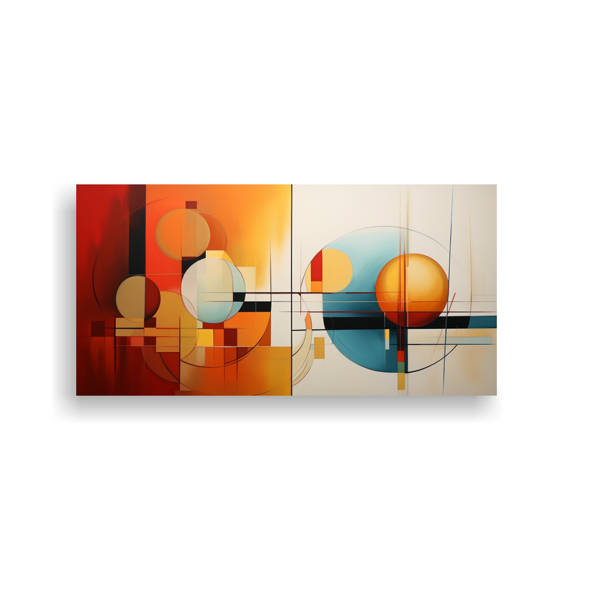 CUADROS ABSTRACTOS SIMPLES PARA DECORACIÓN CON 80X40 CM - 1