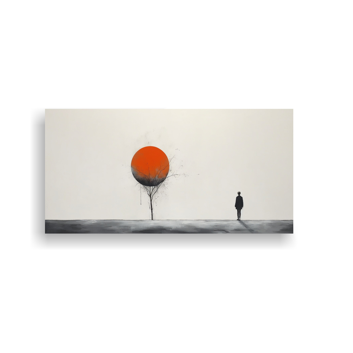 CUADRO MINIMALISTA TEMÁTICA ABSTRACTA 60X30 CM - 1
