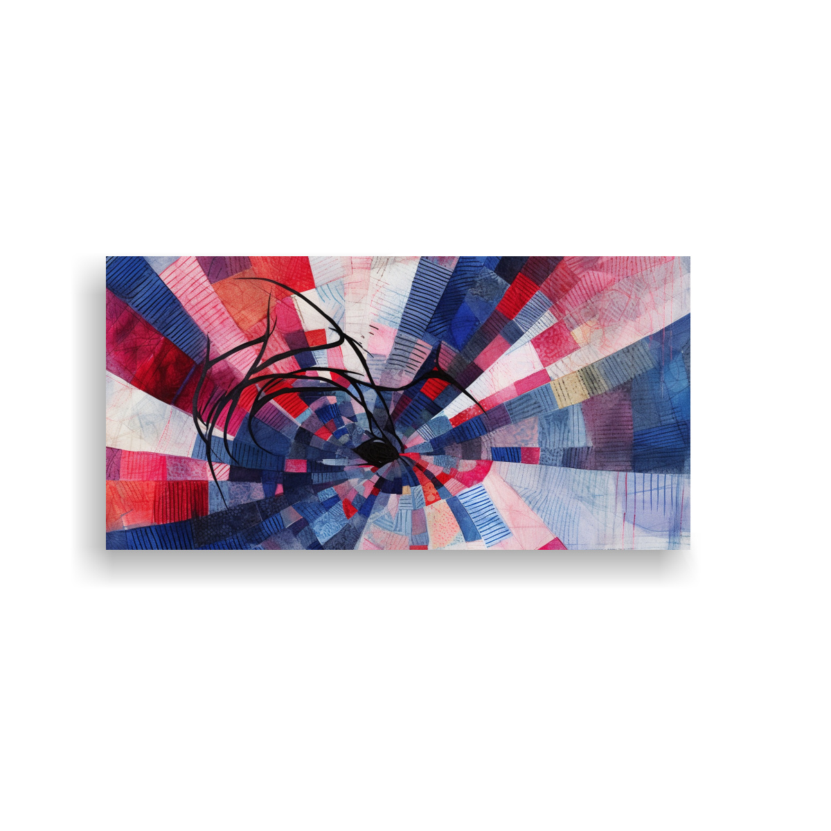 LIENZO INFANTIL CON SPIDERMAN Y LA LUNA DIBUJADOS 100X50 CM - 1