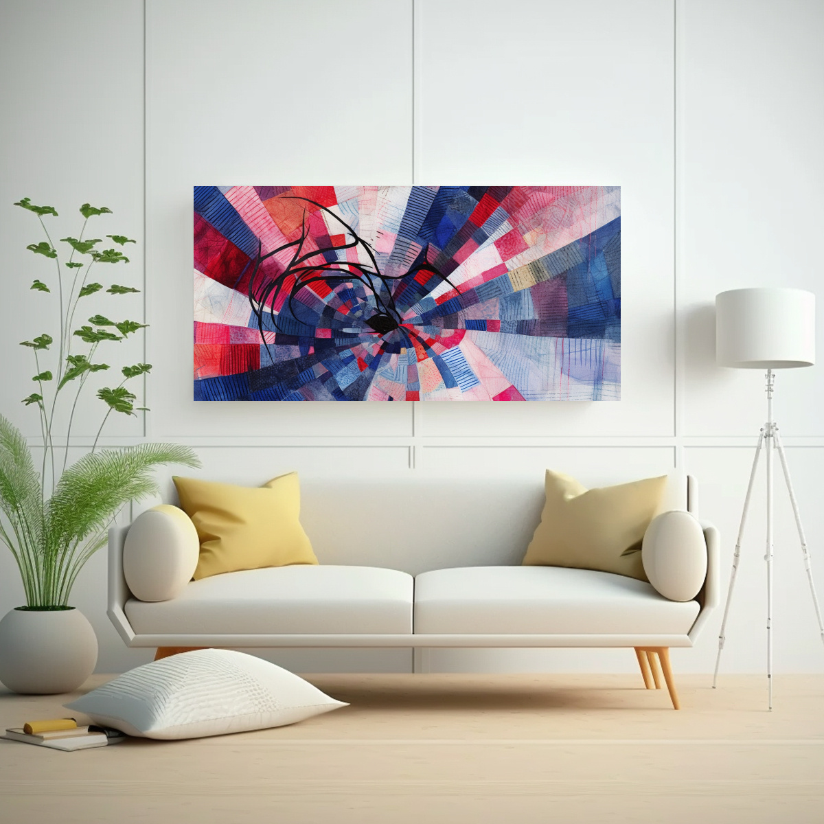 LIENZO INFANTIL CON SPIDERMAN Y LA LUNA DIBUJADOS 100X50 CM - 2