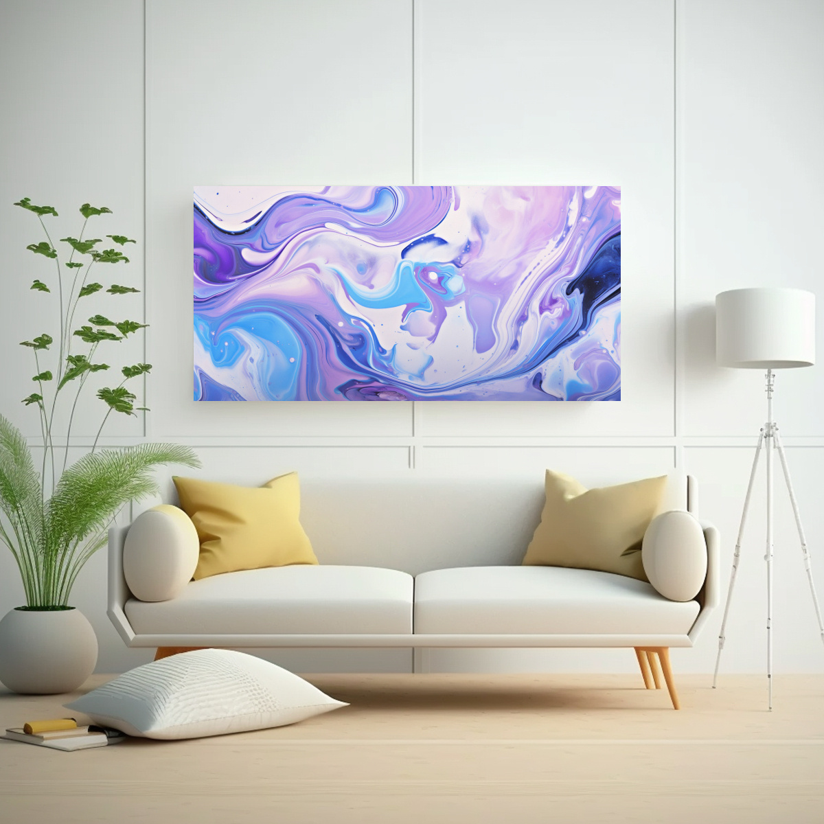 LIENZO FOTOGRAFÍA LUMINOSA CON TRES REMOLINOS DE 160X80 CM - 2