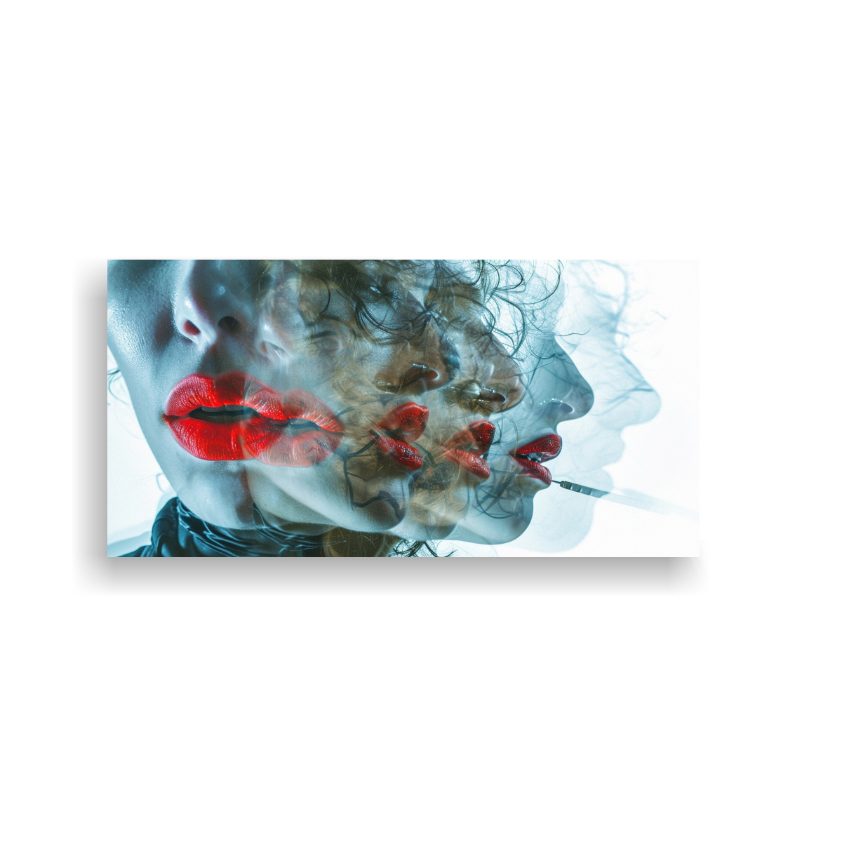 CUADROS DECORATIVOS URBANO CONCEPTUAL: LABIOS 60X30 CM - 1
