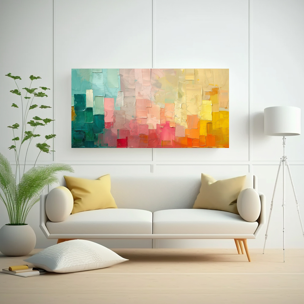 CUADRO LIENZO INSPIRACIÓN ABSTRACTA MONTREAL EN 120X60 CM - 2