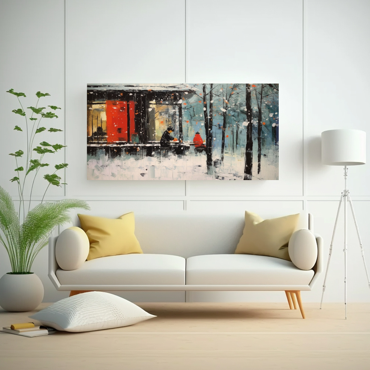 CUADRO INSPIRADOR DE WU GUANZHONG: ARTE 40X20 CM - 2
