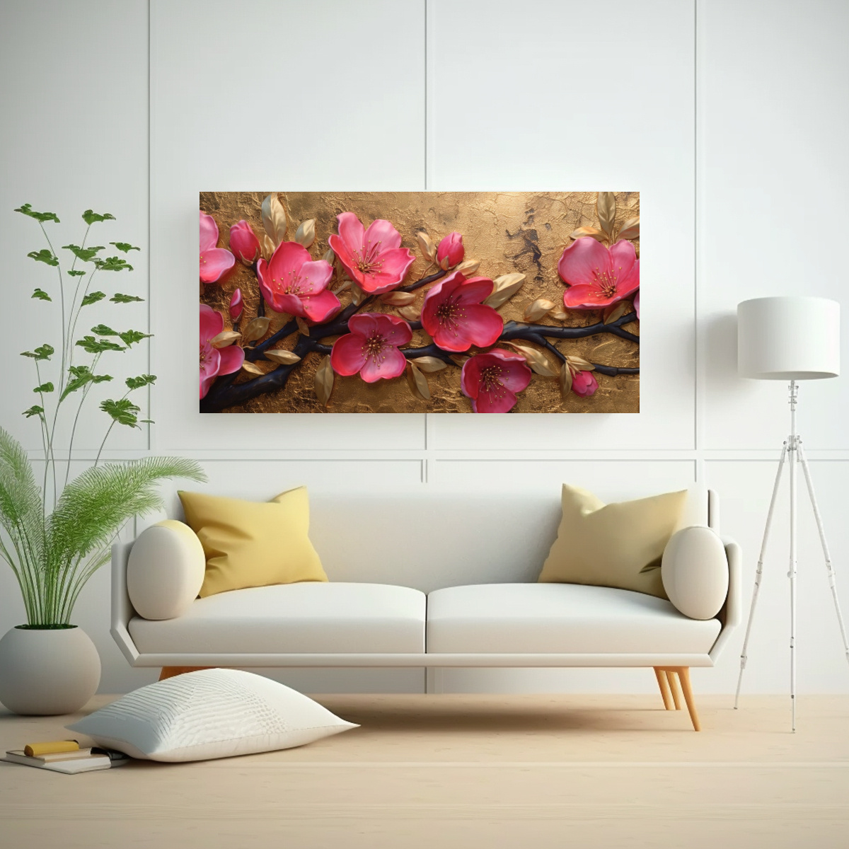 CUADRO DECORATIVO VINTAGE CON LIENZO COLORIDO Y 160X80 CM - 2