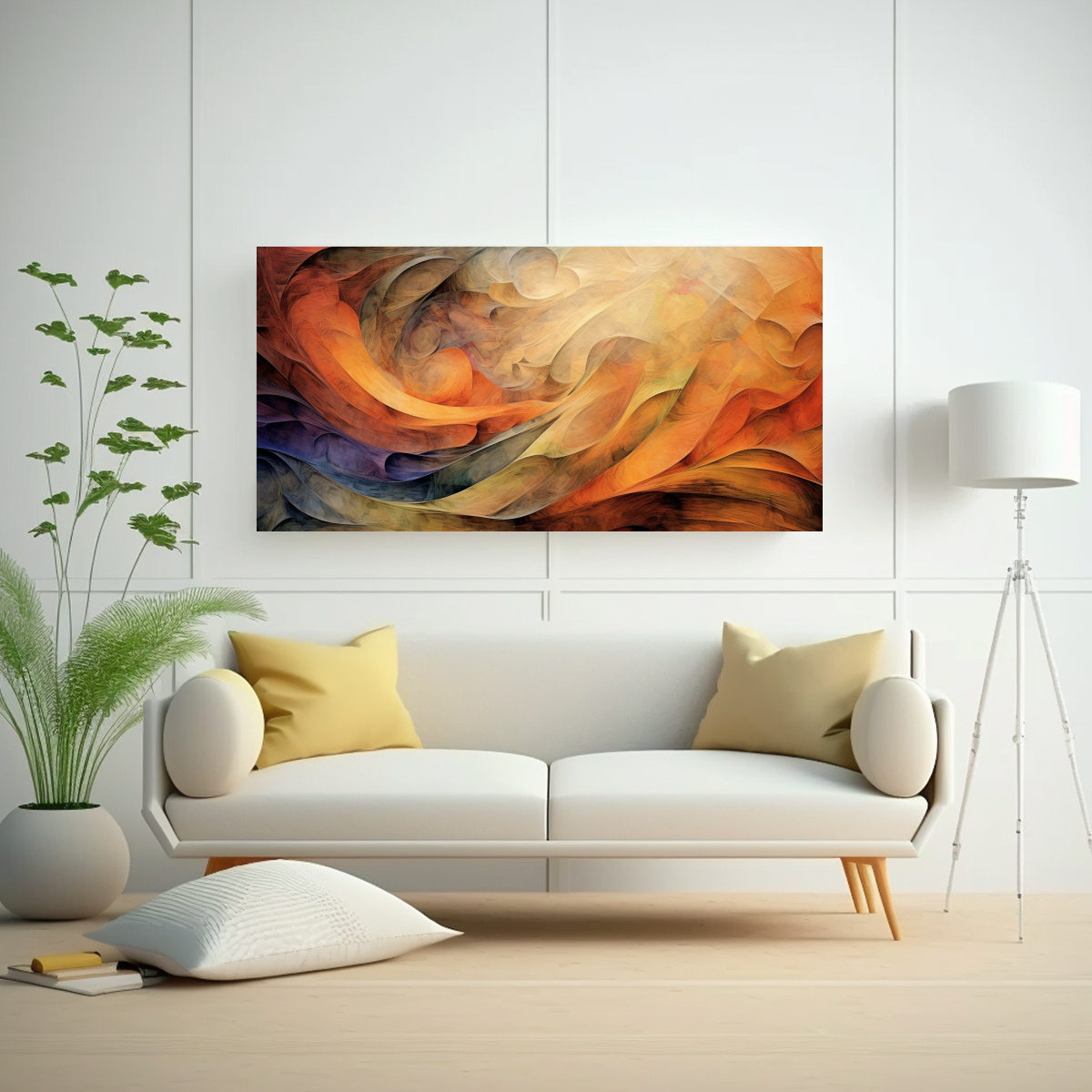 VENTA CUADROS ABSTRACTOS MULTICOLOR 80X40 CM - 2