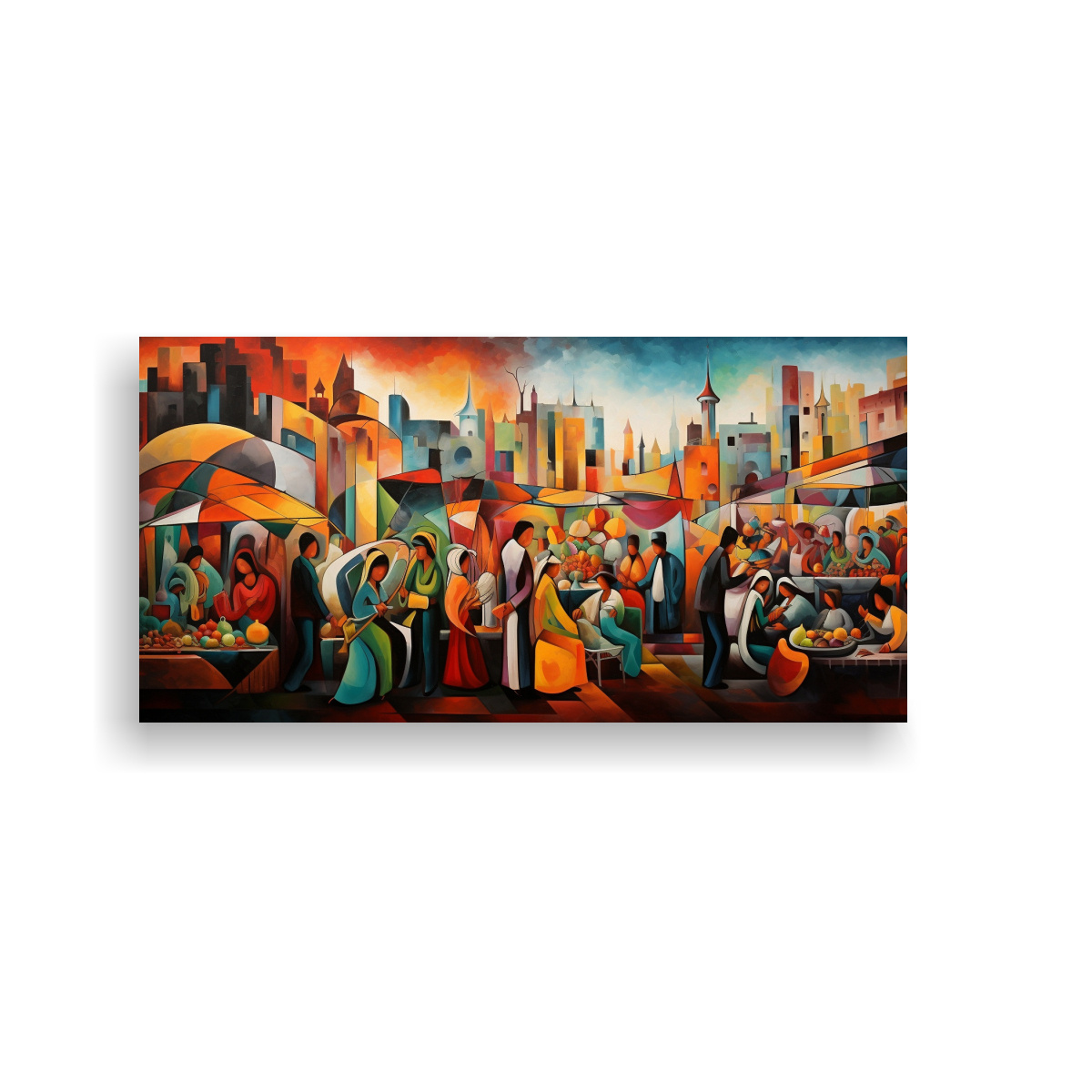 PINTURAS DECORATIVAS REPRESENTANDO ESCENA DE 100X50 CM - 1