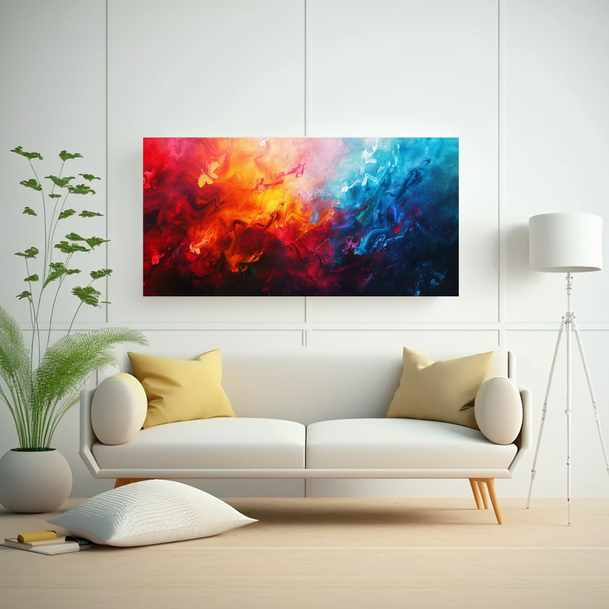 CUADRO COLORES VIBRANTES PARA DECORACIÓN DE 3 140X70 CM - 2