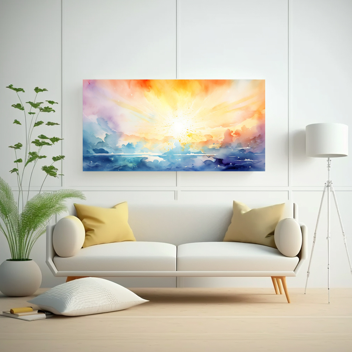 PINTURAS DECORATIVAS DE RAYOS DE SOL RESISTENTE 80X40 CM - 2