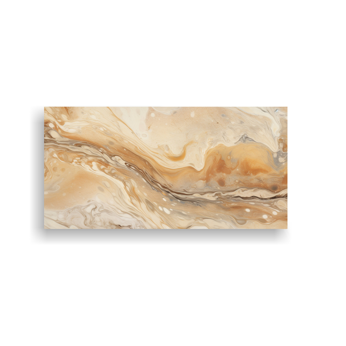 CUADROS CON TEXTURA MÁRMOL SUAVE EN TONOS BEIGE 140X70 CM - 1